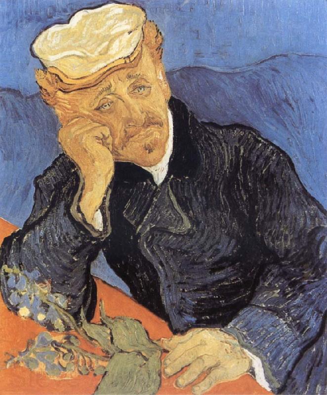 Vincent Van Gogh Portrait of Dector Gacher Norge oil painting art